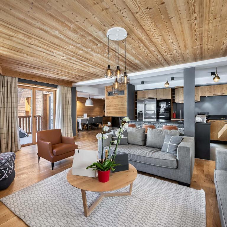 Appartement spacieux, cosy avec cheminée, proche pistes et école de ski, idéal pour familles - FR-1-567-12 - Appartement (10 Adultes) - 1