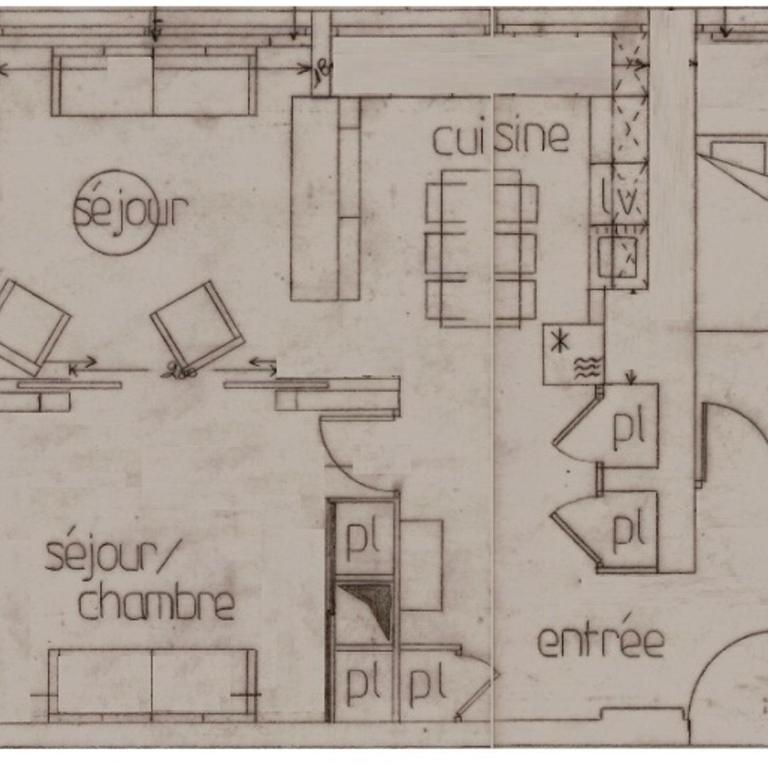 Appartement rénové 64m², 6 pers, balcon, accès Wi-Fi, pistes - Appartement 1 Chambre - 17