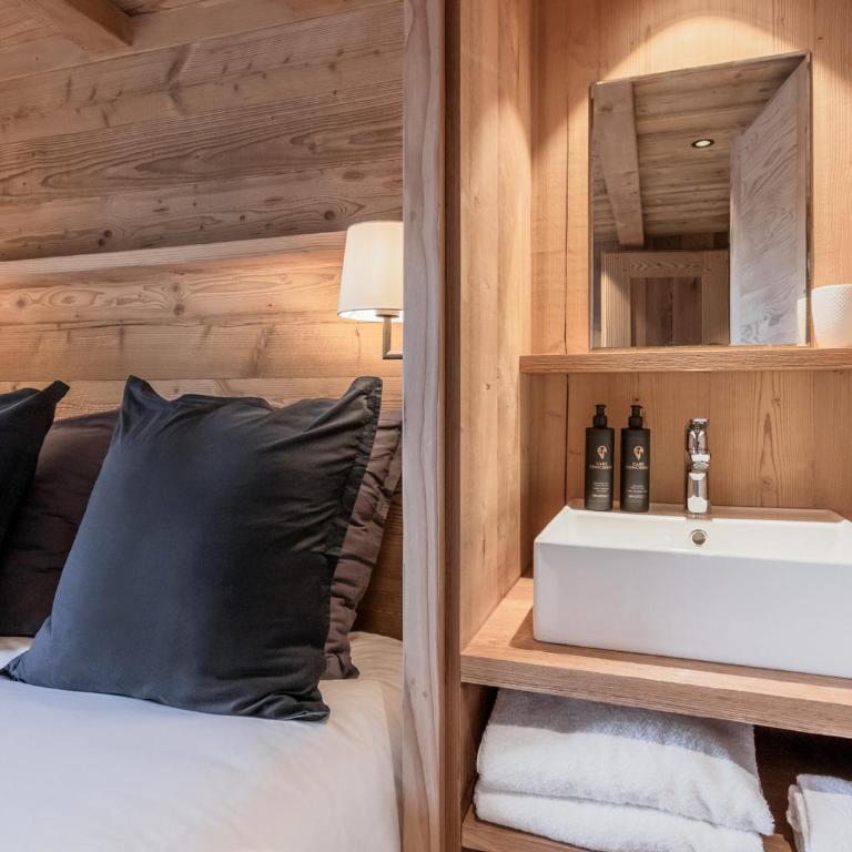 Chalet rénové pour 10 pers., St-Gervais, balcon, parking - FR-1-663-54 - Appartamento - 9