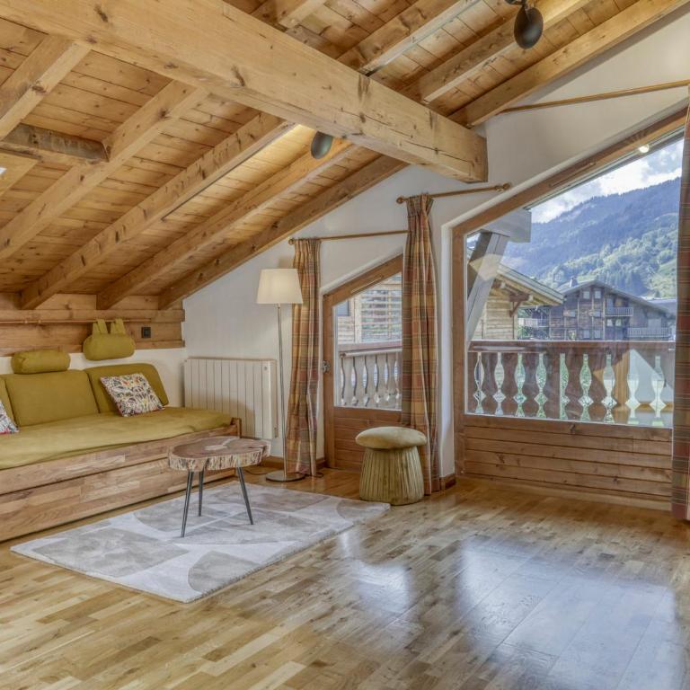 Appartement 1 Chambre à Megève avec Wifi et Parking, Proche Centre - FR-1-453-260 - Appartement - 1