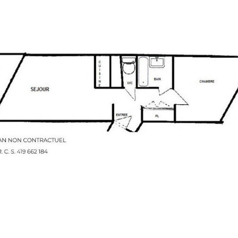 Appartement pour 5 personnes avec cuisine équipée et balcon - FR-1-452-393 - Apartamento - 16