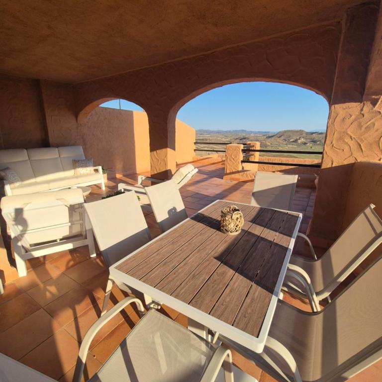Mojácar Panoramic Terrace Apartment with Pool - Appartement 3 Chambres - 3