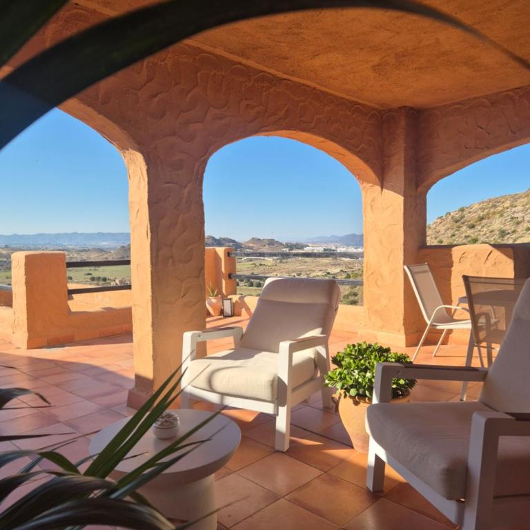 Mojácar Panoramic Terrace Apartment with Pool - Appartement 3 Chambres - 1