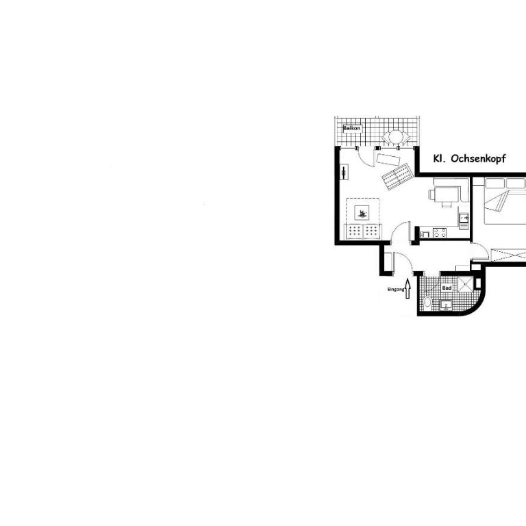 Haus Sonnenwinkel 2-Raum-Wohnung Kleiner Ochsenkopf - Appartamento con Balcone - 21