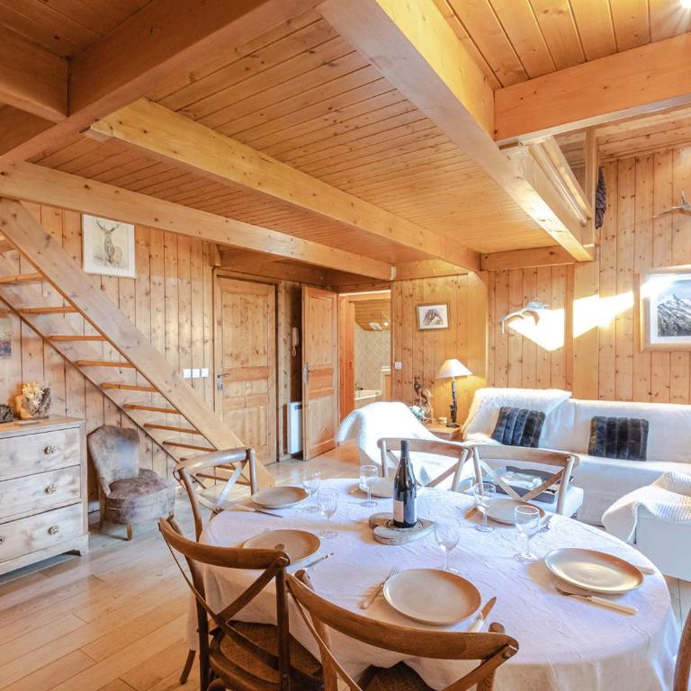 Bel appartement duplex pour 8, proche pistes à Chamonix avec wifi et parking - FR-1-343-188 - Apartamento - 8