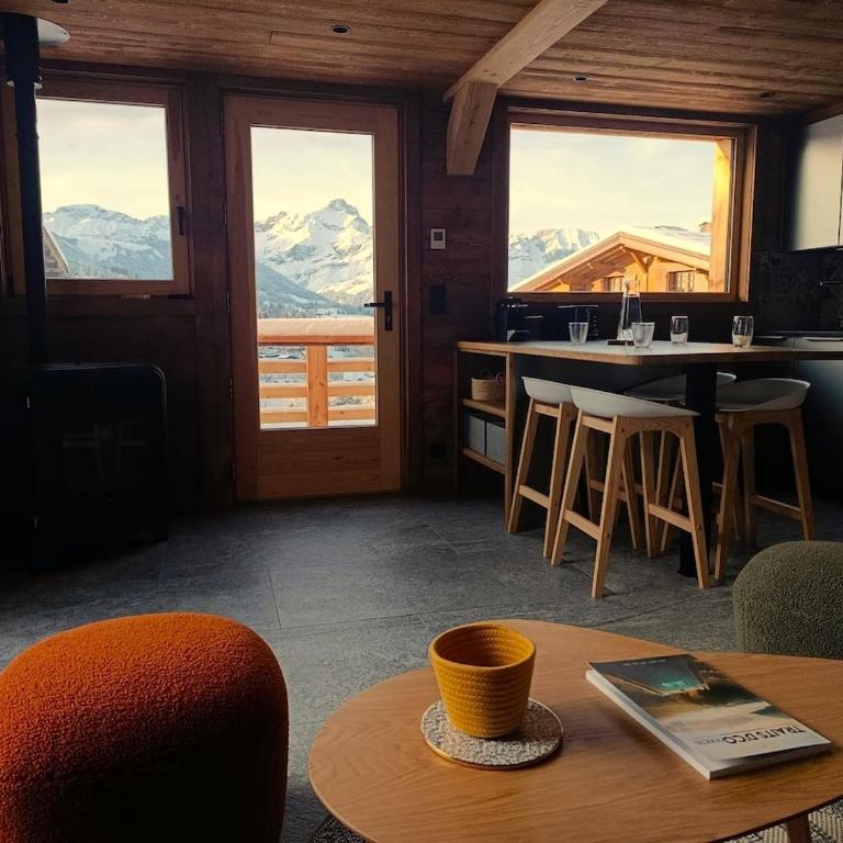 Chalet de Capucine avec jacuzzi et magnifique vue - Chalet 1 Chambre - 10