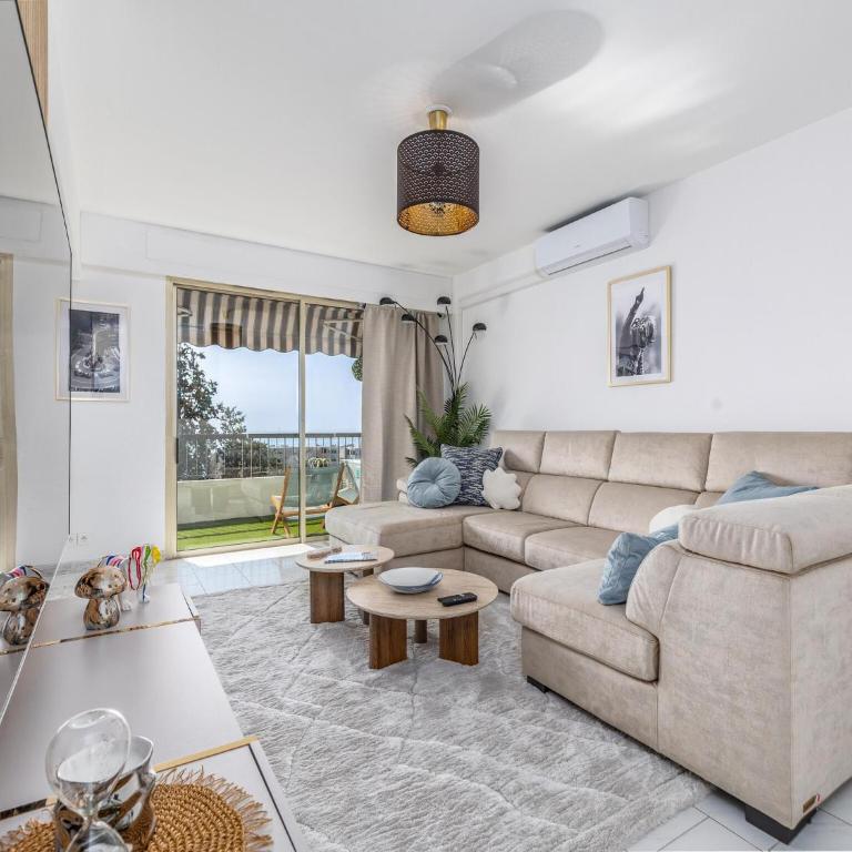 MC Riviera modern apartment with stunning sea view and terrace near Monaco - Two-Bedroom Apartment - 1