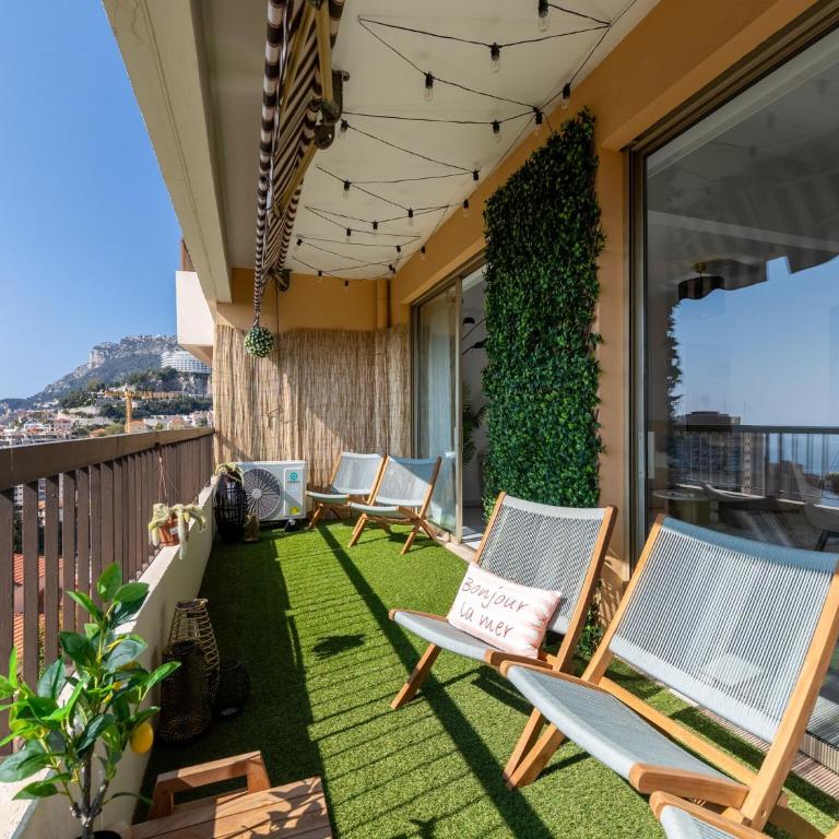 MC Riviera modern apartment with stunning sea view and terrace near Monaco - Two-Bedroom Apartment - 5