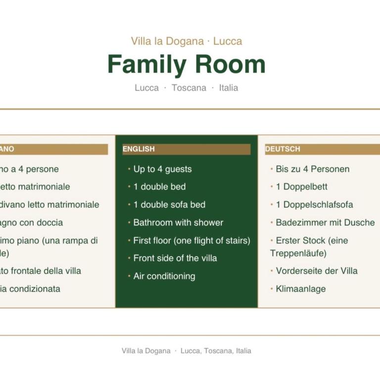 Villa La Dogana B&B di Charme - Historic Villa with a beautiful garden - private parking - Camera Quadrupla Deluxe - 8