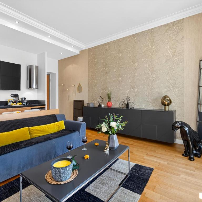 LE MALTE - Splendide 2 pièces dans Palace - Carré d'Or Menton - Appartamento Deluxe con 1 Camera da Letto e Vista Città - 12
