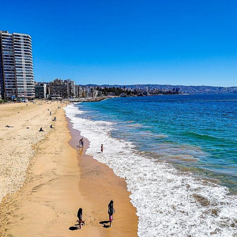 Departamento frente al mar Av San Martín a pasos del muelle Vergara - Apartamento de 3 dormitorios - 3
