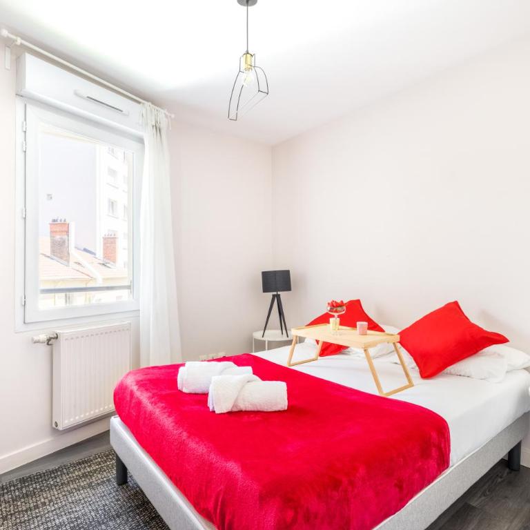 BnGo l Le Cocon Paisible PartDieu l Terrasse, 4p, 1ch, proche Gare PartDieu - Appartamento con 1 Camera da Letto - 3