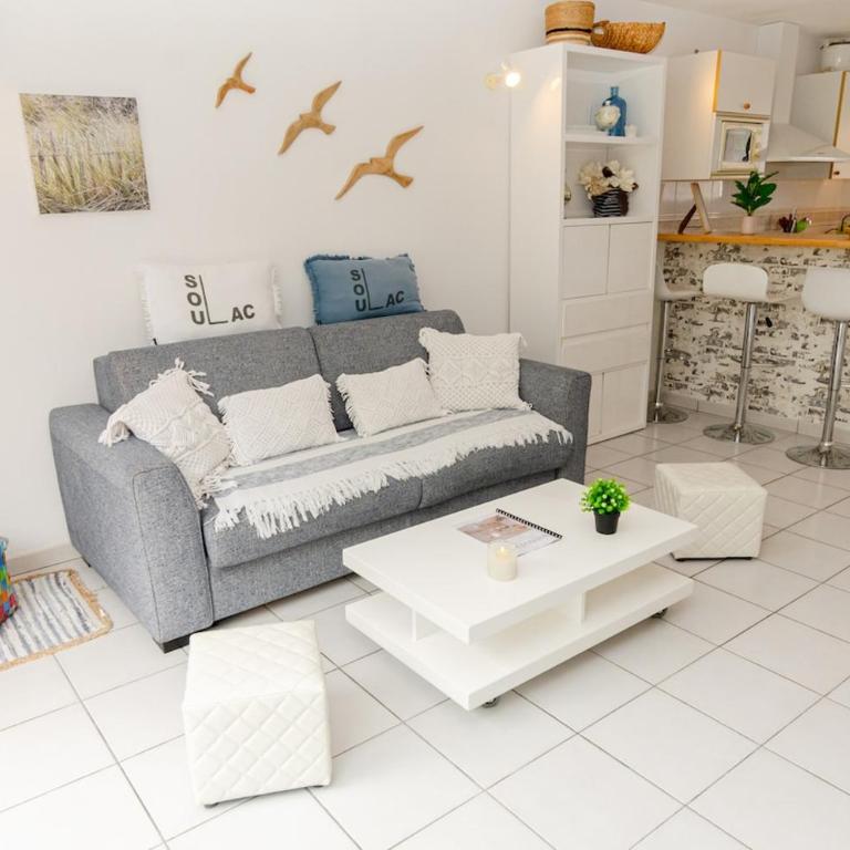Maison à 100m plage - Tout à pied - 5 pers - Maison 2 Chambres - 1