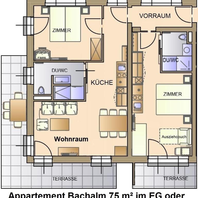 Gästehaus Egger Appartement 205-4 - Deluxe-Apartment mit 2 Schlafzimmern und Gartenblick - 19