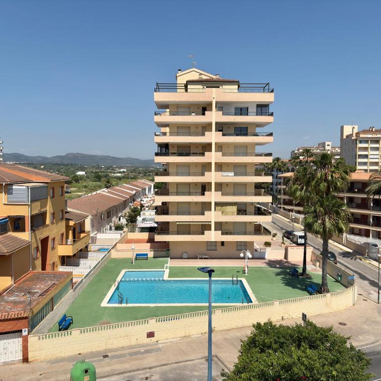 Apartamento en Peñíscola con terraza, piscina y vistas al mar, Zona Papa Luna - Apartamento de 2 dormitorios - 6