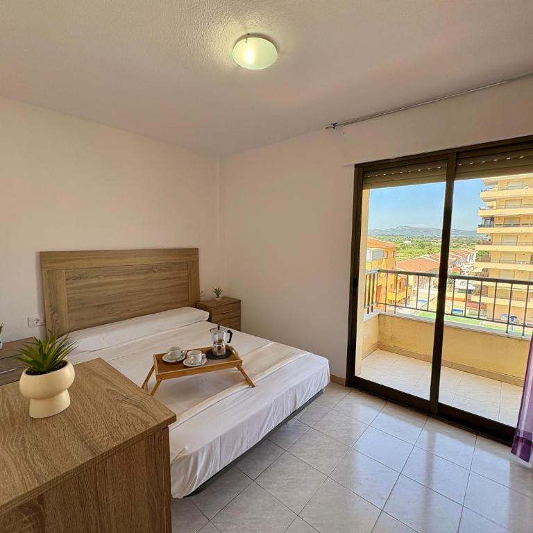 Apartamento en Peñíscola con terraza, piscina y vistas al mar, Zona Papa Luna - Apartamento de 2 dormitorios - 10