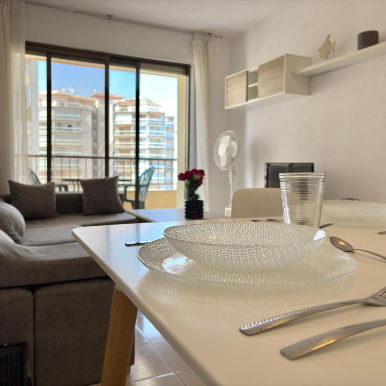 Apartamento en Peñíscola con terraza, piscina y vistas al mar, Zona Papa Luna - Apartamento de 2 dormitorios - 12