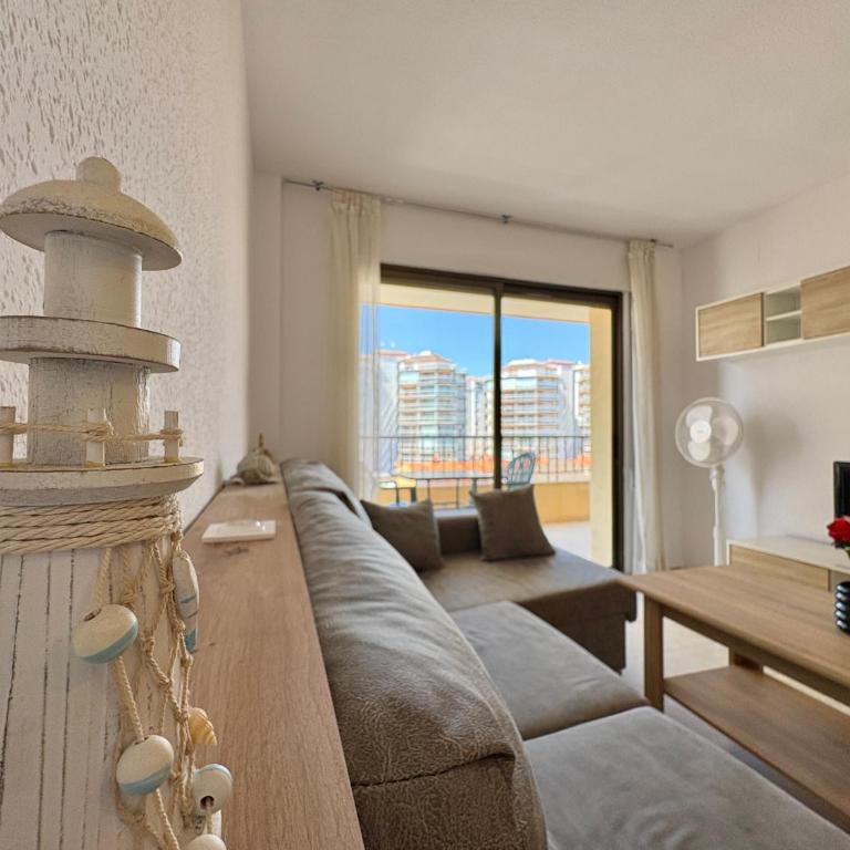 Apartamento en Peñíscola con terraza, piscina y vistas al mar, Zona Papa Luna - Apartamento de 2 dormitorios - 13