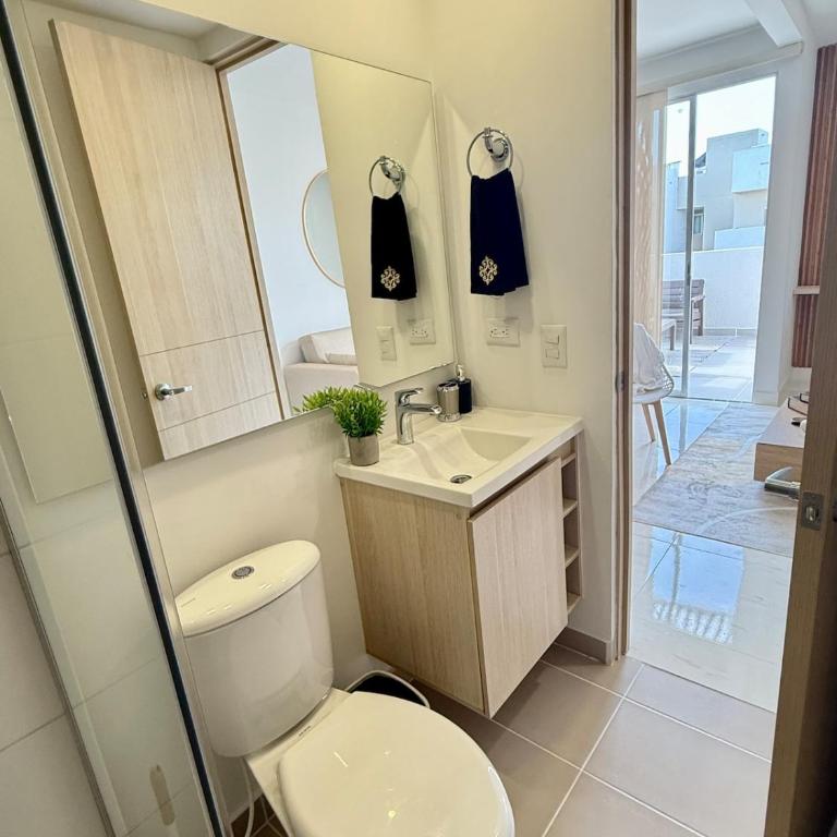 Apartment in Serena del Mar with elevator , near Beach and Comfort Cartagena - Two-Bedroom Apartment with Balcony - 32