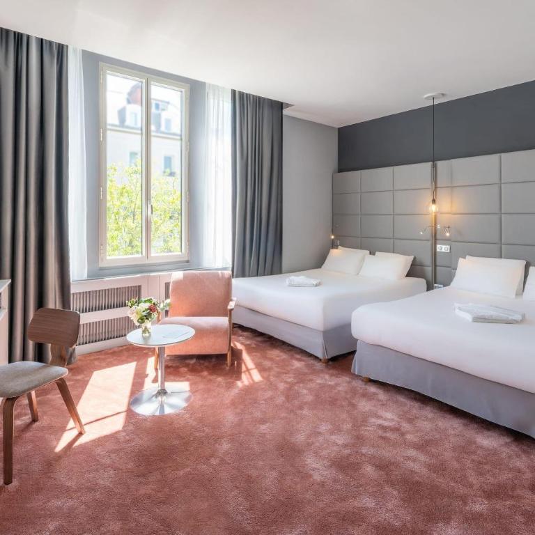 Best Western Dijon Centre Gare - Chambre Familiale 2 Lits Queen-Size - Non-Fumeurs - 1