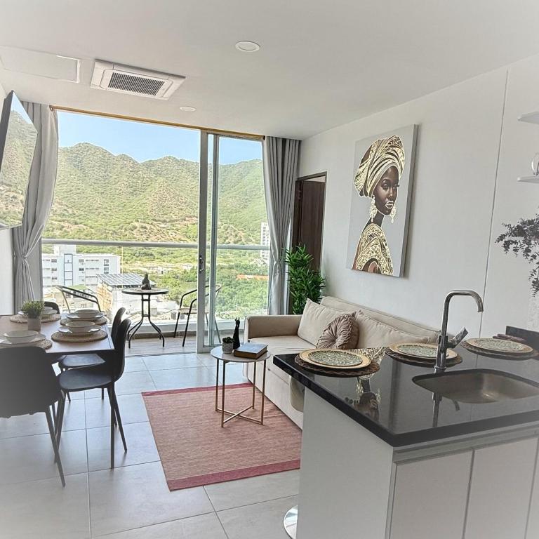 Apartamento en Rodadero, elegante y amplio a una cuadra del mar - Apartamento de 2 dormitorios - 15