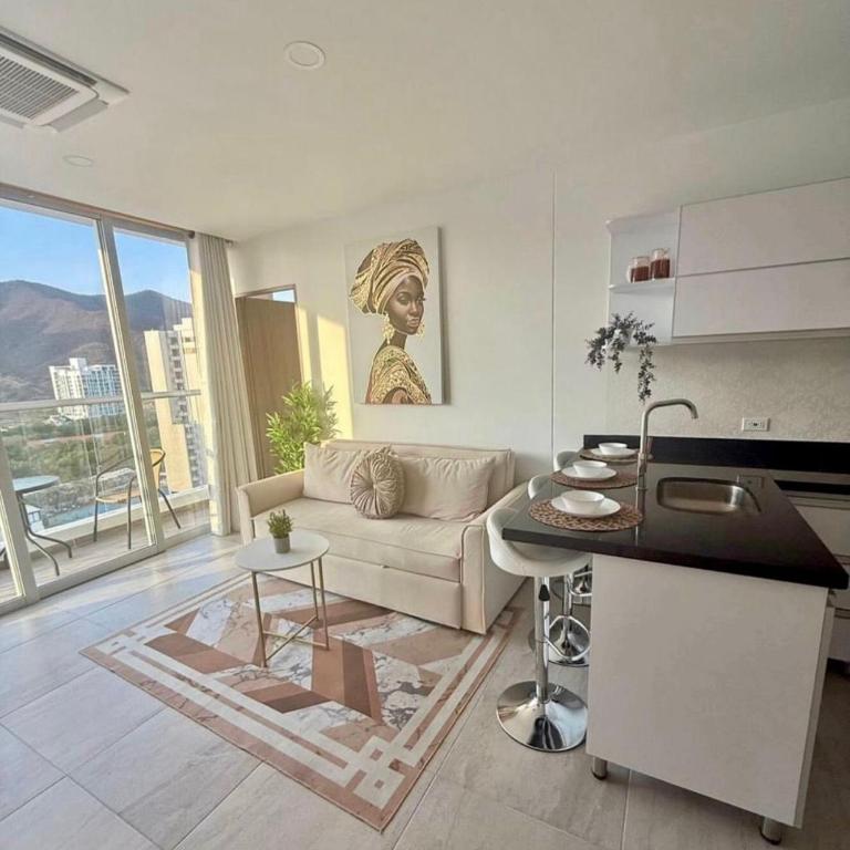 Apartamento en Rodadero, elegante y amplio a una cuadra del mar - Apartamento de 2 dormitorios - 49