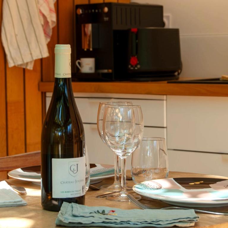 Le mazet des amants, cabane en bois avec jacuzzi privatif - Villa 1 Chambre - 18