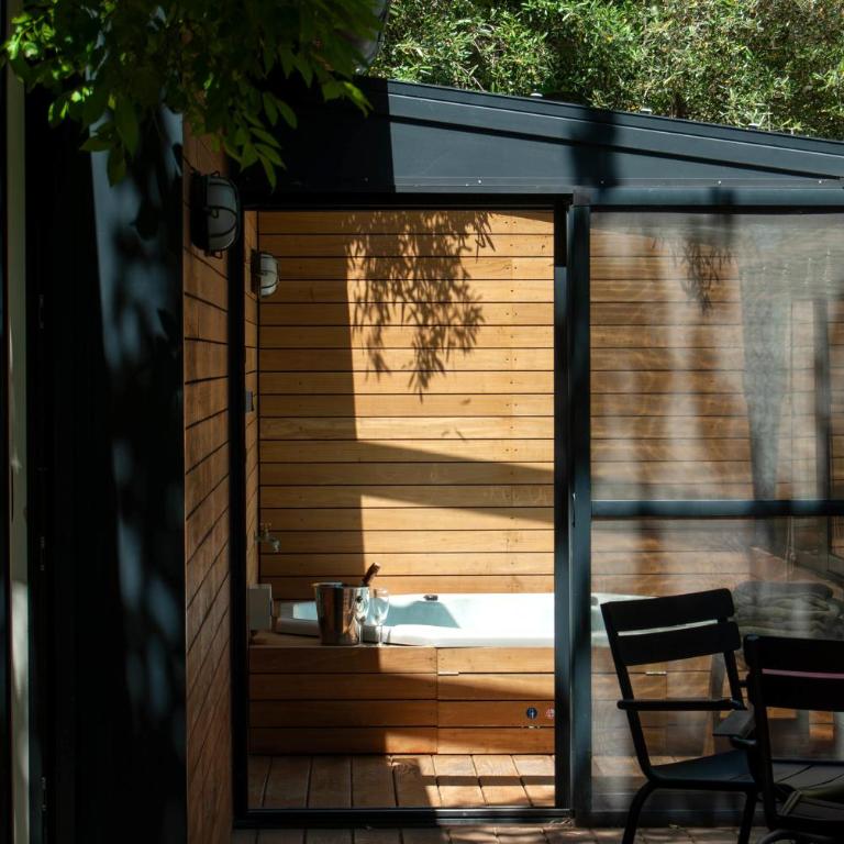Le mazet des amants, cabane en bois avec jacuzzi privatif - Villa 1 Chambre - 20