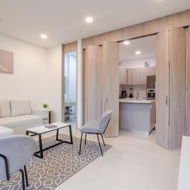 Moderno Apto de Lujo con Balcon Cerca del Mar - One-Bedroom Apartment - 3
