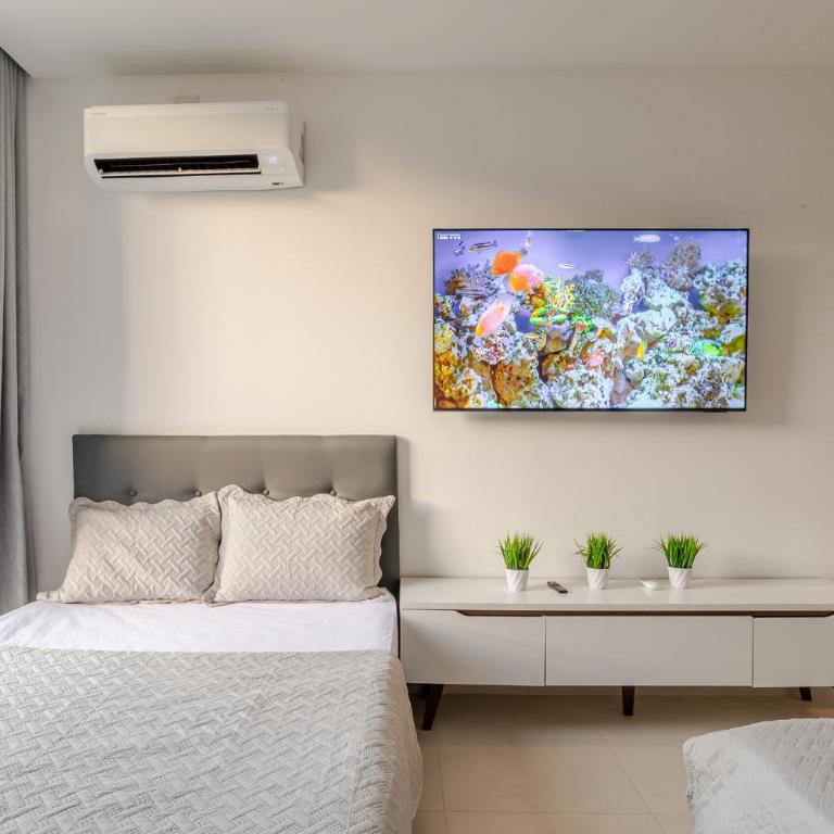Moderno Apto de Lujo con Balcon Cerca del Mar - One-Bedroom Apartment - 4