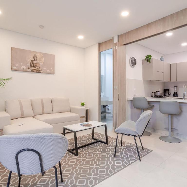 Moderno Apto de Lujo con Balcon Cerca del Mar - One-Bedroom Apartment - 7