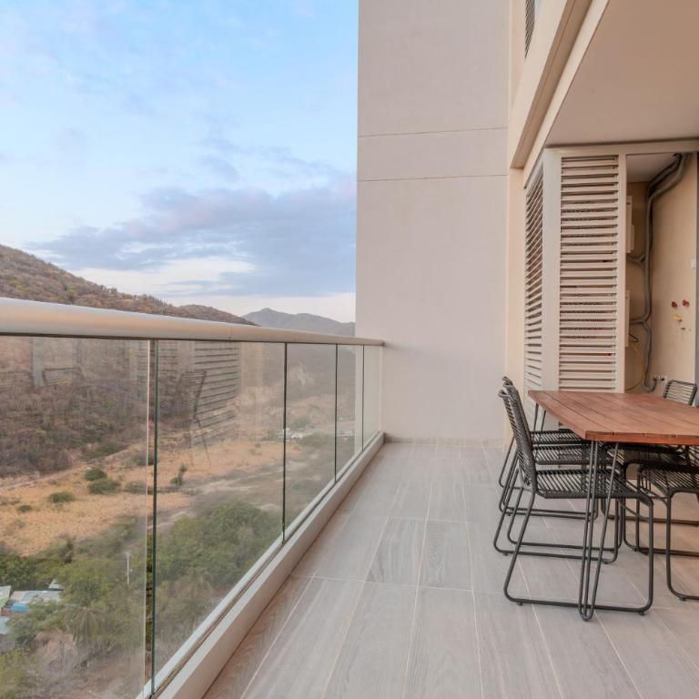 Moderno Apto de Lujo con Balcon Cerca del Mar - One-Bedroom Apartment - 9