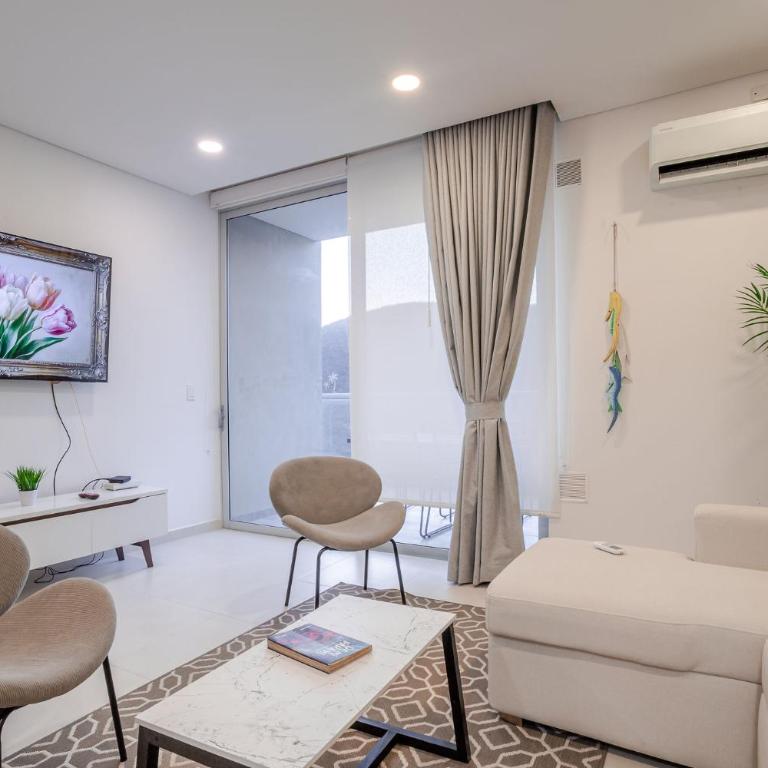 Moderno Apto de Lujo con Balcon Cerca del Mar - One-Bedroom Apartment - 16
