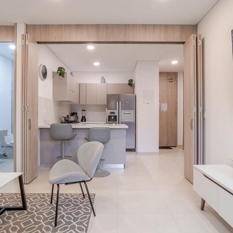 Moderno Apto de Lujo con Balcon Cerca del Mar - One-Bedroom Apartment - 23