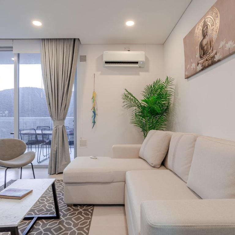 Moderno Apto de Lujo con Balcon Cerca del Mar - One-Bedroom Apartment - 24