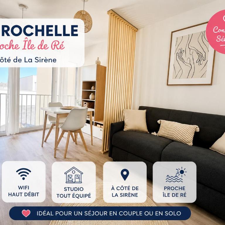 Studio Design & Confort Proche Plages et Accès Ile de Ré - Parking & Wifi GRATUIT - Studio Supérieur - 1
