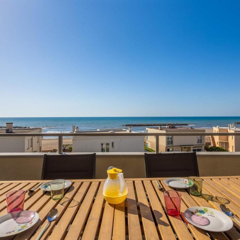 Les Vagues Bel Appartement Vue Mer avec Acces Plage - Appartamento - 7