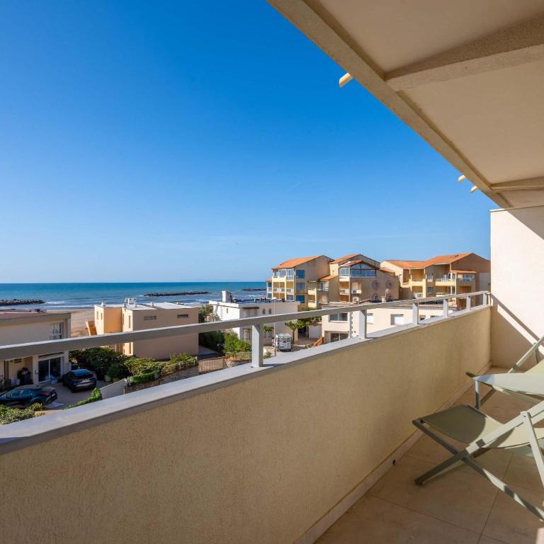 Les Vagues Bel Appartement Vue Mer avec Acces Plage - Appartamento - 13