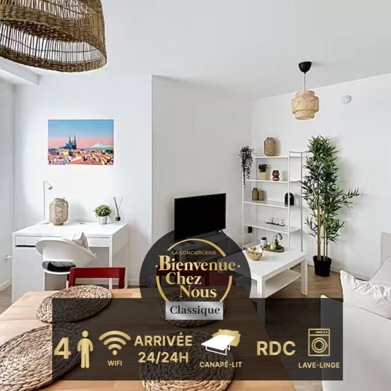 T1 Bis Moderne & Cosy au RDC - 4 pers - Centre - Appartement 1 Chambre - 1