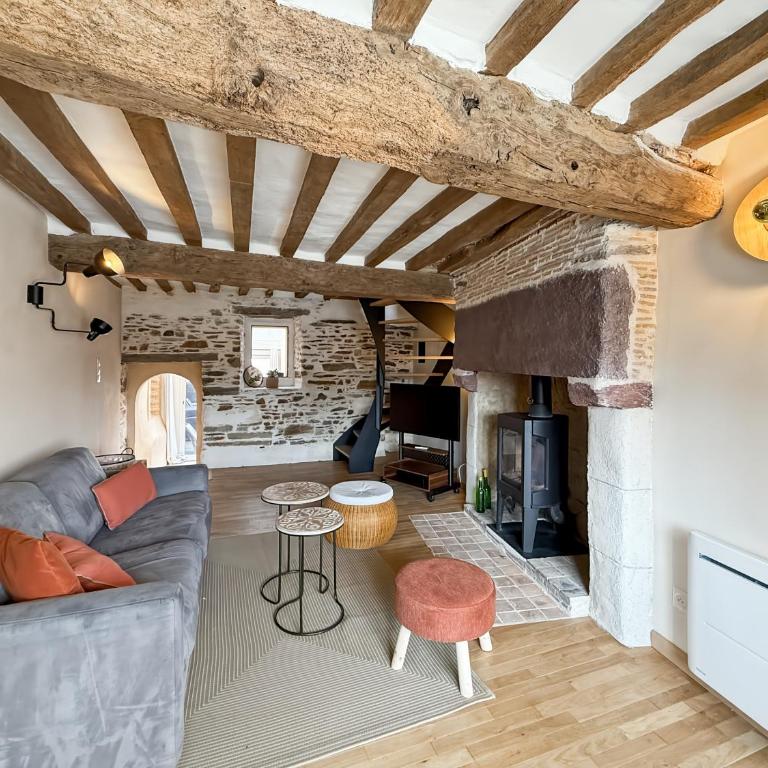 La Citadine - Spacieux - Balnéo & Terrasse - Parking - Rennes - Two-Bedroom Apartment - 22