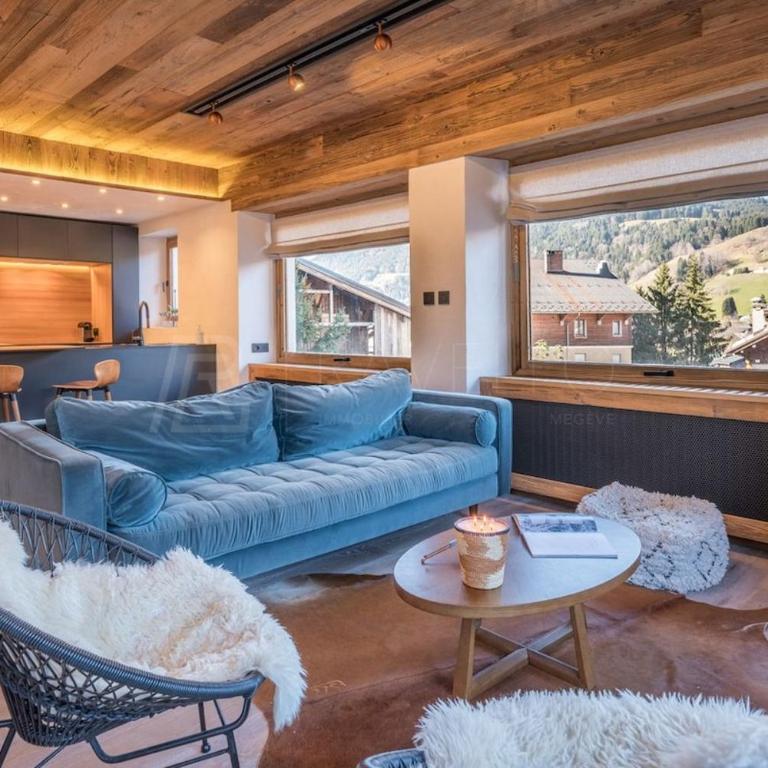 Alpine Luxury Flat Heart of Megève, 2 Min Ski - Appartement 2 Chambres - 8