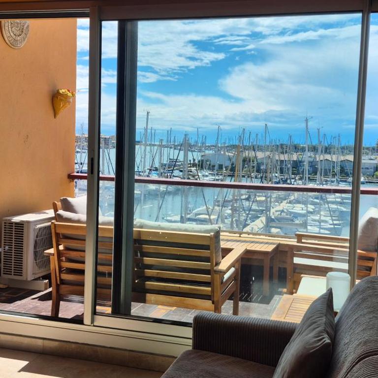 T2, vue imprenable sur le port, parking, clim, wifi - Appartement 1 Chambre - Vue sur Mer - 28