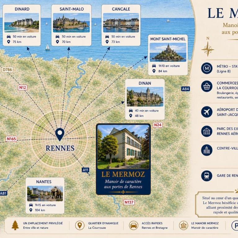Le Manoir Mermoz - Peaceful haven in Rennes - Appartamento con 1 Camera da Letto - 30