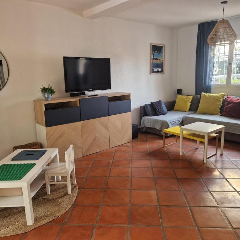 Maison familiale jardin & piscine 5 min des plages - Maison 5 Chambres - 6