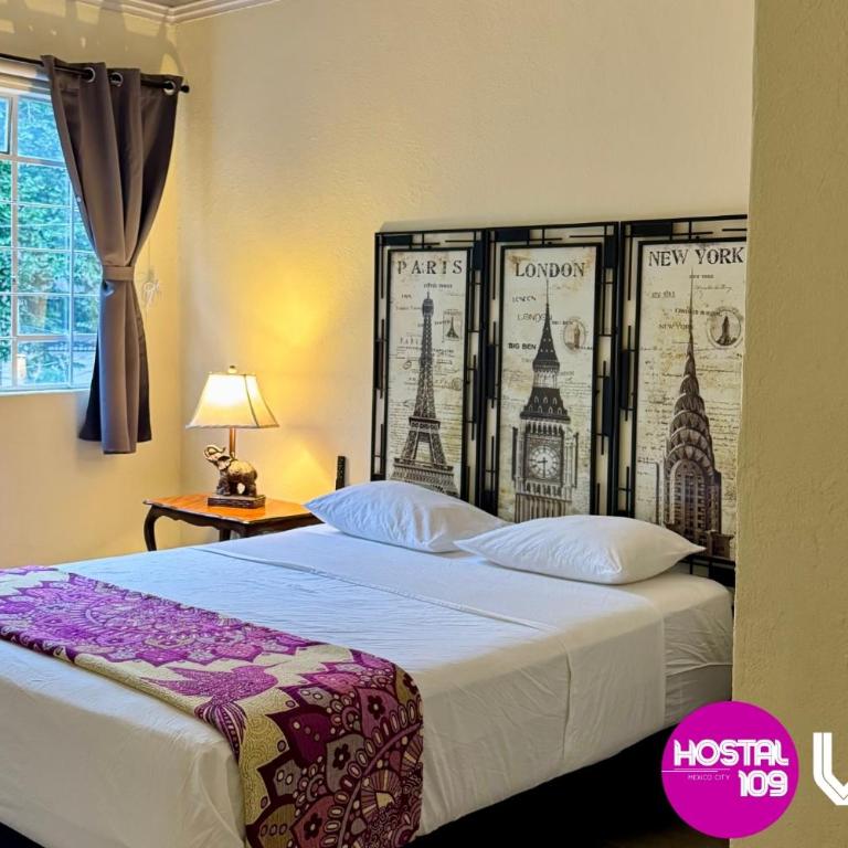 Hostal 109 Roma - Condesa - Zimmer mit Queensize-Bett und Balkon - 3