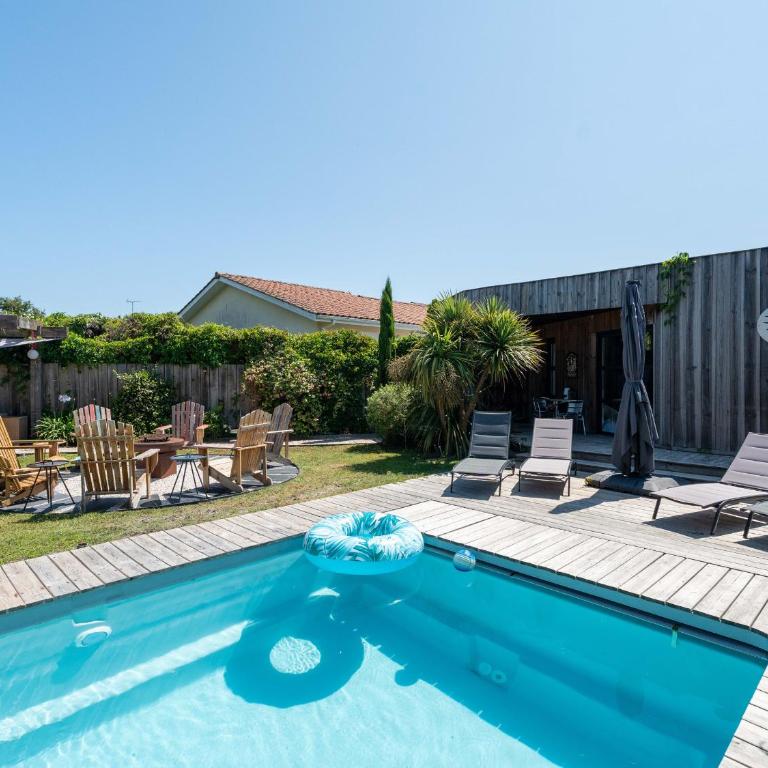 Maison familiale style loft à Biscarrosse - 10 personnes, piscin - FR-1-319-563 - Villa - 22