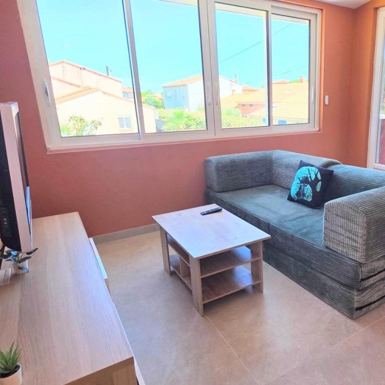 LE BARCARES Logement "Marenda" climatisé avec terrasse, plage à pied, place de parking - 4 personnes - Appartamento con 1 Camera da Letto e Balcone - 1