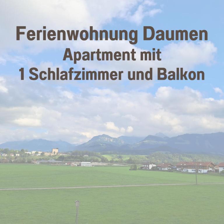 Bauernhof Finkel - Ferienwohnungen mit Balkon - Bergsicht - Traktor mitfahren - Tiere streicheln - entspannter Familienurlaub - zentrale Lage nahe Oberstdorf - Apartment mit 1 Schlafzimmer und Balkon - 2