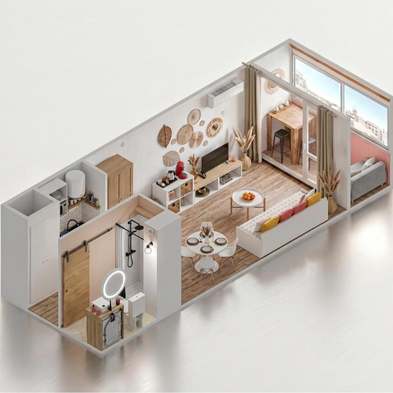 Plume de Maya Wi-Fi, Clim, linge & ménage inclus - Studio mit Schlafsofa - 4