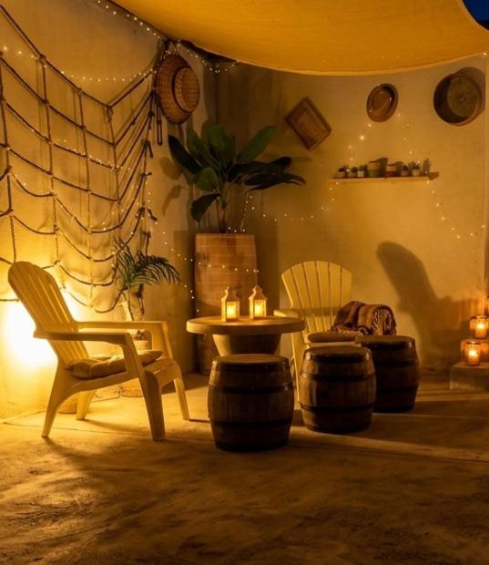 Villino Due Palme Private Patio House with Whirlpool Bathtub & LED Ambience in Salento 6 7 Guests - Two-Bedroom House - 8